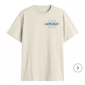 Kpop Demon Hunters Hunter/X Tonal Logo Shirt XL New With Tags Back Hit